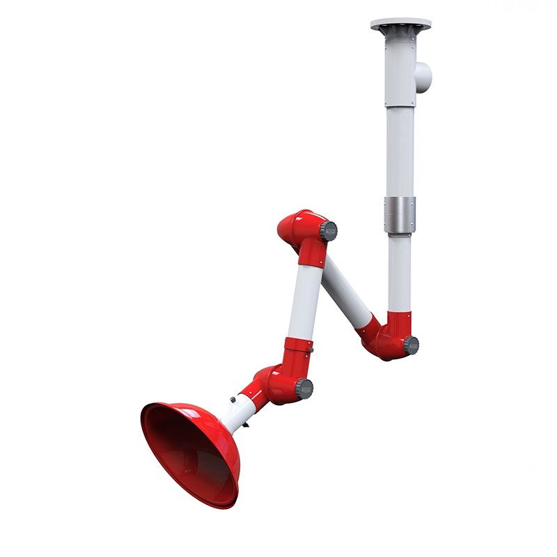 山東實驗室設備PP萬向吸風罩鋁合金吸氣抽氣罩